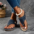 thumbnail image 2 of Orthopedic Wedge Flip Flops for Women 2025 Comfortable Arch Support Orthofeet Wide Slides Sandals, 2 of 7
