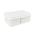 thumbnail image 4 of veasfak Boîte de Rangement en Métal Boîte Vide Vintage avec Couvercle Bac de Rangement de Bureau Blanc, 4 of 9
