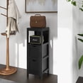 thumbnail image 4 of Costway Bathroom Floor Cabinet Freestanding Side Storage Organizer with 2 Removable Drawers Black, 4 of 10