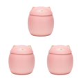 thumbnail image 3 of Baohd Large Capacity Ceramic Canisters Cute For Wide Application Sturdy And Durable Ceramics Cat Form Ceramic Tea Jars pink 150ml 3Set, 3 of 6