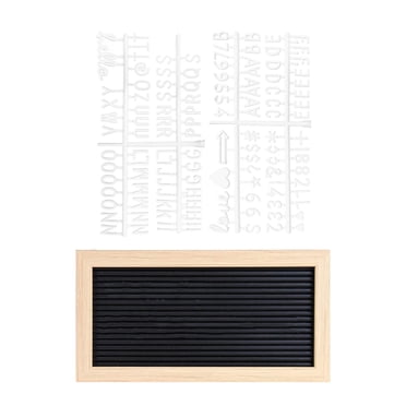 EGNMCR DIY Plastic Message Board Wooden Letter Board Coffee Shop Menu Display Notice board