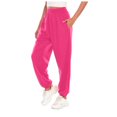 thumbnail image 1 of Clearance Womens Pants Petite Sports Solid Color Trousers Jogging Sweatpants Jogger Pants, 1 of 7