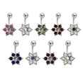 thumbnail image 4 of BodyJewelryOnline Belly Button Ring Navel Piercing surgical steel 14G Navel Rings Belly Piercing, 4 of 5