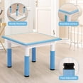 thumbnail image 3 of OUYAWEI Table and Chairs Set for Ages 2-10, Height Adjustable Desk with 4 Seats,Arts & Crafts Table,Graffiti Desktop, Non-Slip Legs, Max 300lbs, Children Multi-Activity Table for Classrooms,Daycares, 3 of 7