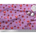 thumbnail image 3 of Soimoi Satin Silk Fabric Raspberry,Strawberry & Cherry Fruits Fabric Prints by Yard 42 Inch Wide, 3 of 3