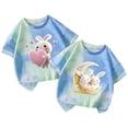 thumbnail image 1 of Jamicy T-Shirts pour Filles Mode Enfants Hauts Mignons pour Filles 2 Pcs Manches Courtes T-Shirts d'Été Mode T-Shirts Graphiques Col Rond Chandail, 1 of 3