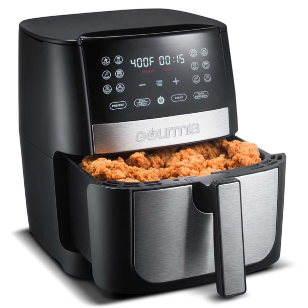 Gourmia 7.5 L / 8 Qt Digital Air Fryer with 12 Functions and