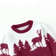 thumbnail image 4 of Pisexur Chandails de Noël pour Hommes Mode Imprimé de Cerf de Noël Chandail Tricoté Décontracté à Manches Longues Col Rond Automne Hiver, 4 of 6