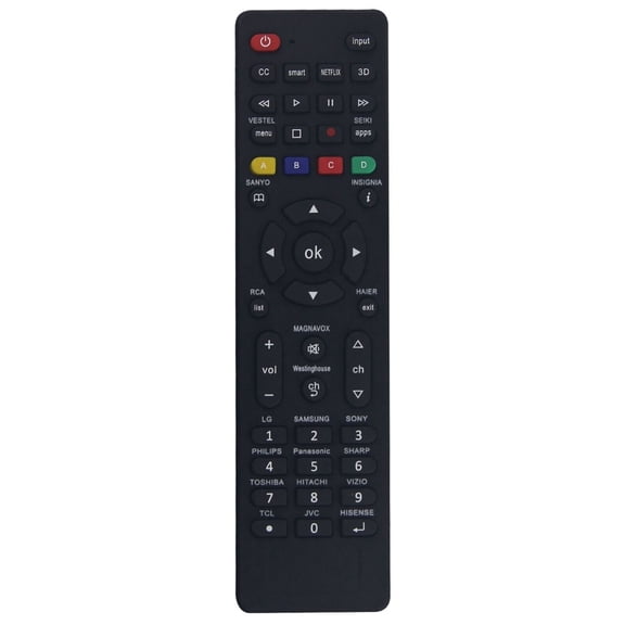 RC-G008 Télécommande Universelle pour Samsung Sanyo LG Sony Philips Panasonic Sharp Toshiba Hitachi Vizio TCL JVC Hisence