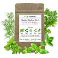 thumbnail image 1 of GSDWIUEW Classic Kitchen Herb Kit, 5 Heirloom Seed Varieties, Basil, Cilantro, Dill, Parsley, Thyme, for Containers, Windowsills Indoor and Outdoor Planting Three Mo Garden, 1 of 8