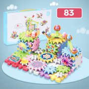 Pcksrro Home Decorationss Items Deal!DIY Science And Technology Changeable Building Blocks Mechanical Gear Children's Educational Early Childhood Insertion Particles Building Block Toys
