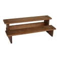 thumbnail image 2 of serony Wooden Display Riser Shelf Collectibles Display Stand for Material]:The multi Dolls Figures Toys 2 Layer 30cm, 2 of 6