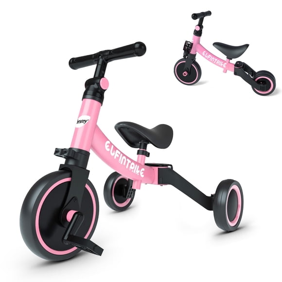 besrey 5 in 1 Toddler Bike for 1 Years to 4 Years Old Kids, Toddler Tricycle Kids Trikes Tricycle, Toys for Boy & Girl, Balance Training, Remova