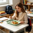 thumbnail image 3 of Fareti Large Divided Plates, Unbreakable Dinnerware Lunch Trays, Lightweight Reusable Plastic Compartment Plates, Microwave and Dishwasher Safe, 3 of 4