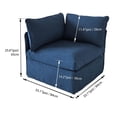 thumbnail image 3 of Ensemble modulaire de fauteuils d'angle Lanai, bleu, 3 of 6