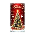 thumbnail image 1 of Qiulaii Rideau de Porte Festif de Noël 3 Pcs avec Design Père Noël pour Décoration de Maison de Vacances, Tissu Polyester Durable, Facile à Installer pour Décoration de Fête Intérieure et Murale 35*71 Po, 1 of 6