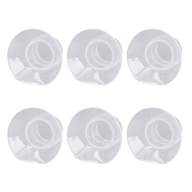 Hands Free Flange Inserts, a portable set of six lightweight silicone inserts designed for compatibility with 24mm wearable milk pump flanges. Made from liquid silicone for optimal comfort and efficiency, ideal for home use.