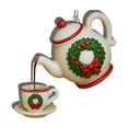 thumbnail image 3 of QIPOPIQ Vintage Christmas Teacup And Teapot Festive Decoration, 3 of 3