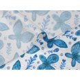 thumbnail image 5 of oneOone Velvet Medium Blue Fabric Insect & Floral Feather Fabric For Sewing Printed Craft Fabric By The Yard 58 Inch Wide, 5 of 5