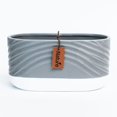 thumbnail image 1 of Set of 12 Gray And White Oval With Nature Tag Planter, 1 of 1