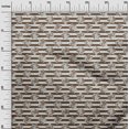 thumbnail image 3 of oneOone Viscose Jersey Brown Fabric Block Craft Projects Decor Fabric Printed By The Yard 60 Inch Wide-VE, 3 of 5