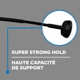 thumbnail image 2 of Mainstays Smart Rods Adjustable Curved Shower Curtain Rod, Tool-Free Tension or Wall-Mount Installation, 50" to 72", Matte Black, 2 of 5