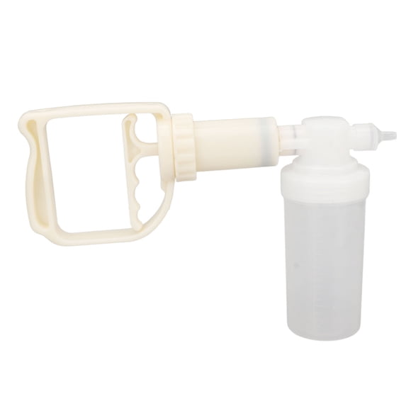 Sputum Suction Pump, Clear Hand Help Manual Sputum Suction Pump Vacuum Disposable Tube for Home
