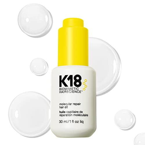 K18 Molecular Repair Hair Oil - Weightless Oil for Stronger, Healthier Hair (30 ml)