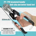 thumbnail image 4 of SHALL 8-Inch Mini Bolt Cutter, Small Heavy Duty Wire Cutter, Two-Color Ergonomic Handle, Security Lock, More Efficient Leverage & Adjustable Opening, Belt Bag Included, 4 of 7