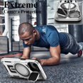 thumbnail image 5 of KOMI for iPhone 16 Pro MagSafe Case with Adjustable Metal Camera Lens Cover Stand with 1 Screen Protectors,[Military-Grade Protection] Rugged Heavy Duty Magnetic Case for iPhone 16 Pro 6.3" Grey, 5 of 5