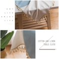 thumbnail image 2 of Cotton Linen Rectangle Tablecloth Table Cloth Heavy Weight Cotton Linen Dust-Proof Table Cover for Party Table Cover Kitchen Dinning(Blue,90*90cm), 2 of 6
