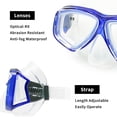 thumbnail image 5 of Optical Diving Gear Kit Myopia Snorkel Set, Different Strength for Each Eye, Nearsighted Dry Top Scuba Mask, 5 of 5