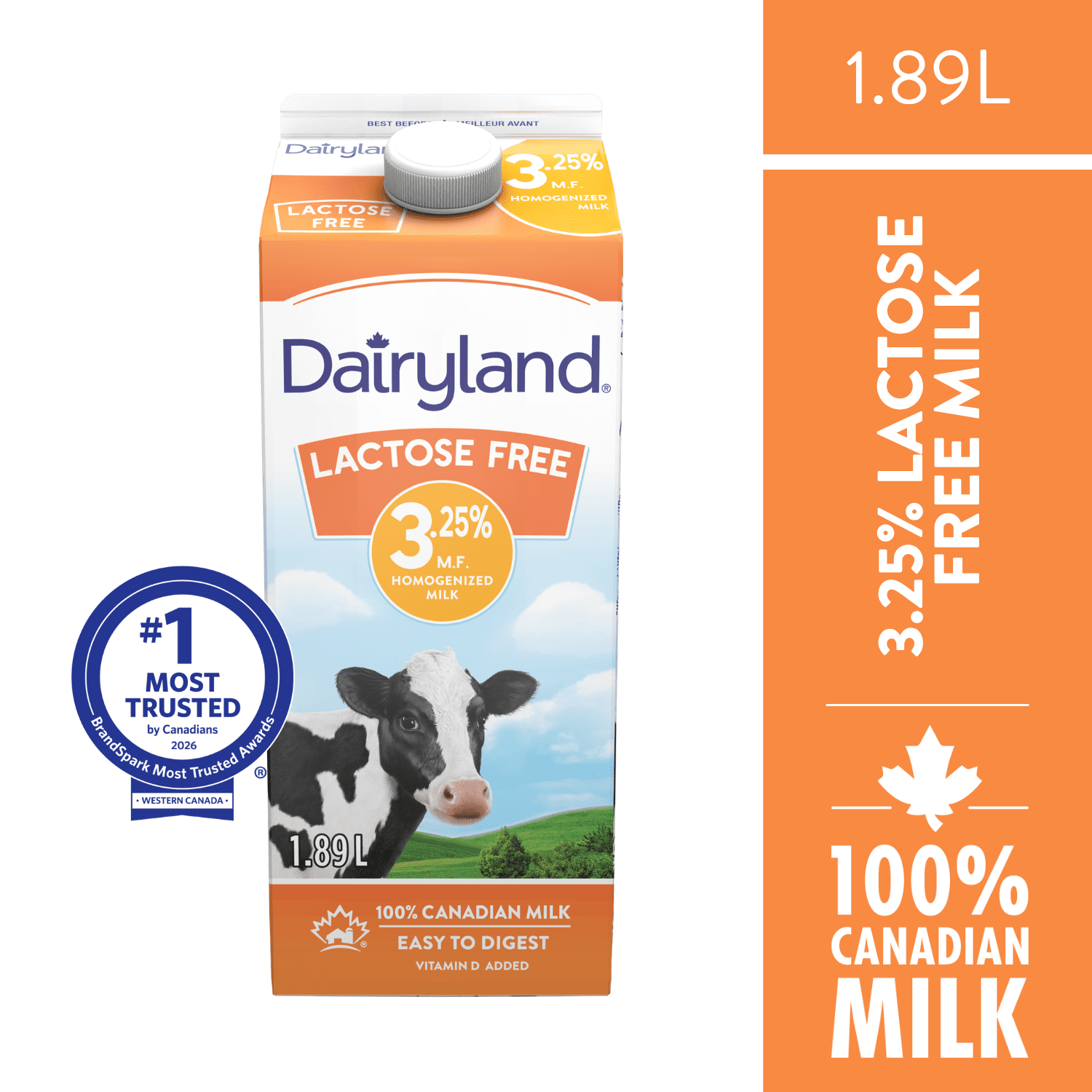 Dairyland Lactose Free 3.25% Homogenized Milk - Walmart.ca