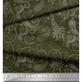 thumbnail image 2 of Soimoi Poly Georgette Fabric Floral & Paisley Print Fabric by Yard 52 Inch Wide, 2 of 3