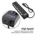 thumbnail image 4 of Amdohai 7 Ports USB Hub Splitter with On/Off Switches Long Cord for Laptop Desktop PC Computer Charging Devices Data Transfer, 4 of 7