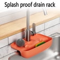 thumbnail image 4 of Kitchen Sink Rack for Bottom of Sink Faucet-Proof Draining Rack Sink Water Collection Pad Non-Slip Countertop Pad Kitchen Rag Sponge Wipe Draining Storage Rack Adjustable Sink Storage Rack, 4 of 5