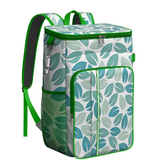 Summer Floral Pattern Cooler Bag - 20L Soft Cooler with Long-Lasting Insulation, Great for Beach and Camping
