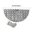 thumbnail image 3 of Grey 35In Christmas Tree Skirt Christmas Tree Bottom Decoration For Merry Christmas Party Christmas Tree Decoration Comes With Socks Tree Skirt And Socks Set, 3 of 6