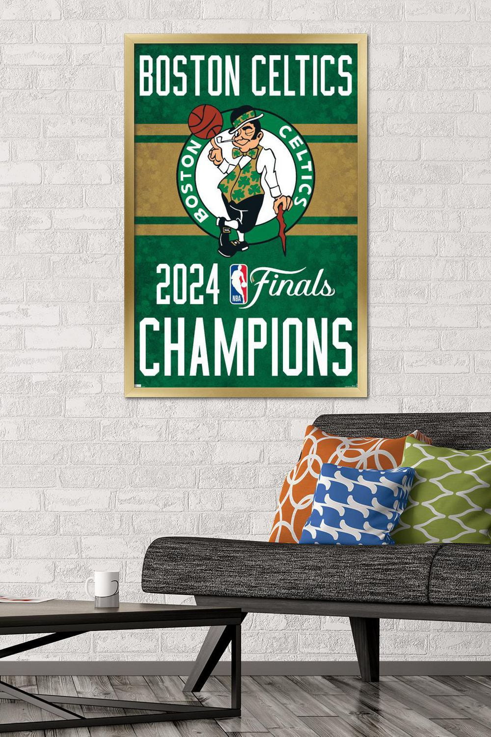 NBA Boston Celtics - 2024 NBA Finals Team Logo Wall Poster