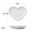 thumbnail image 2 of CHOOLD Elegant Ceramic Heart Shaped Dessert Plate for Kitchen Party, 7 Inch - 1 PCS, 2 of 4