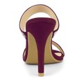 thumbnail image 3 of BLISSFUL STEP Sandales Mules à Talon Aiguille Haut à Bout Ouvert pour Femmes avec Strass, 3 of 6