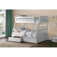 thumbnail image 2 of Lexicon Galen 2-Storage Boxes Transitional Wood Twin over Full Bunk Bed in White, 2 of 8