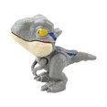 thumbnail image 3 of Biting Finger Dinosaur Toy Animal Hand Puppet for Easter Basket Stuffers Gray Velociraptor, 3 of 8