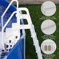 thumbnail image 4 of MELLCOM Pool Ladder, 4-Step Pool Stairs with Double Handrails and Non-Slip Steps for 48-54” Above Ground and In-Ground Pools, White, 4 of 7