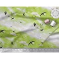 thumbnail image 2 of Soimoi Rayon Fabric Clouds & Flying Swift Bird Printed Fabric 1 Yard 56 Inch Wide, 2 of 3