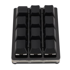 12 Key Mechanical Gaming Keyboard, un clavier mécanique programmable main, RGB Clavier de jeu mécanique multifonctionnel Mini USB Fils RGB Red Switch Macro clavier
