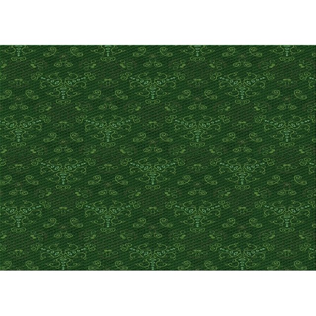 Ahgly Company Tapis d'Intérieur Rectangulaire Transitionnel Vert Lavable à la Machine, 8 Pieds x 12 Pieds