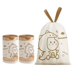 Dédouanement ! Sacs à corbeilles Dessin Sacs épais 19.7" X 17.7" Sacs à déchets pour la cuisine 60Pc 2X Solde des sacs d'ordures à écrous