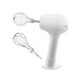 thumbnail image 1 of Milk Frother Handheld, Coffee Frother with Freestanding Base for Coffee Beverage White, 1 of 9