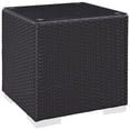 thumbnail image 1 of Modway Convene Table d'Appoint de Patio en Aluminium et Rotin, Couleur Espresso, 1 of 3